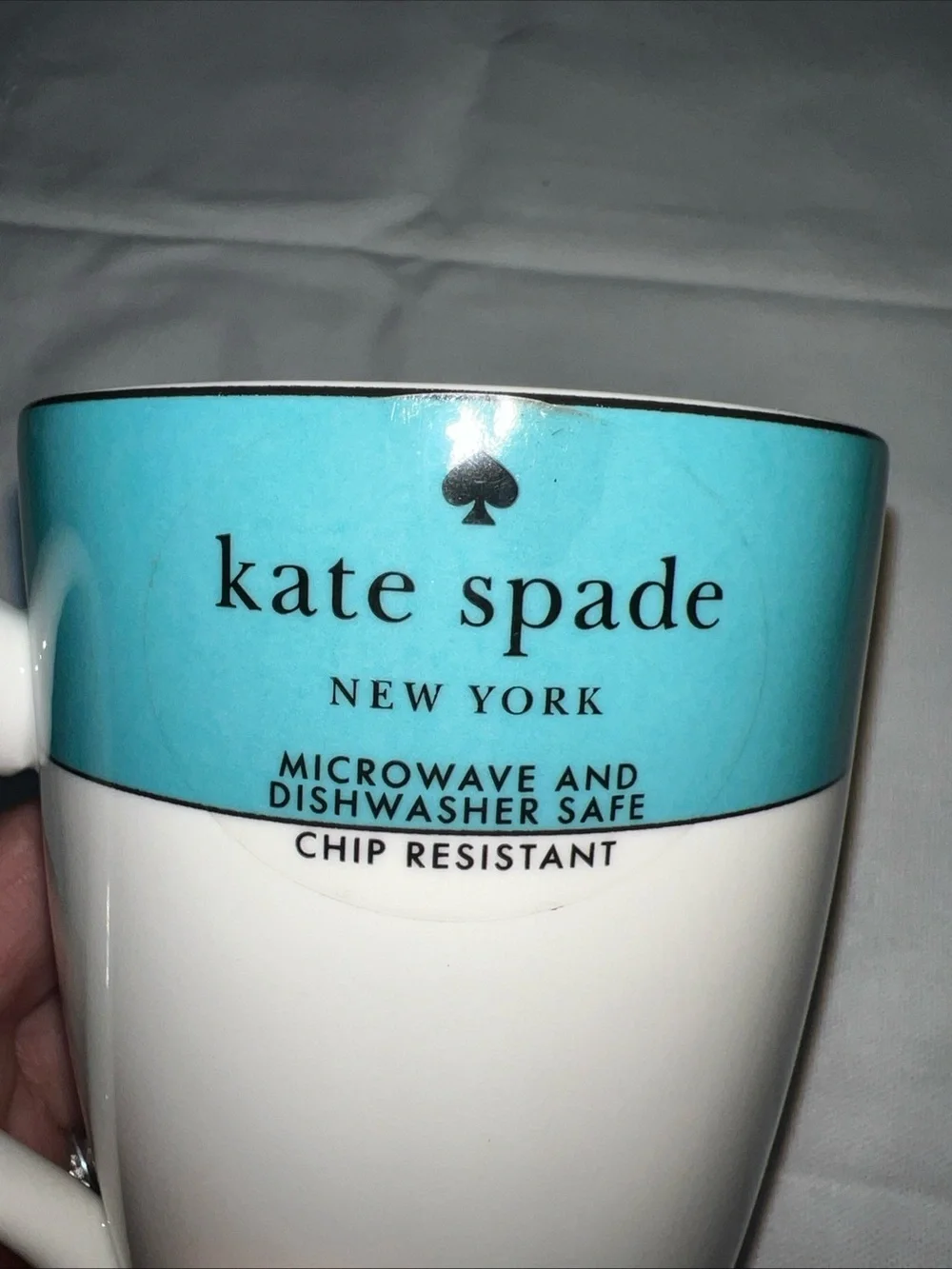 Kate Spade New York Lenox Rutherford Circle Turquoise 16 oz Mug NWT